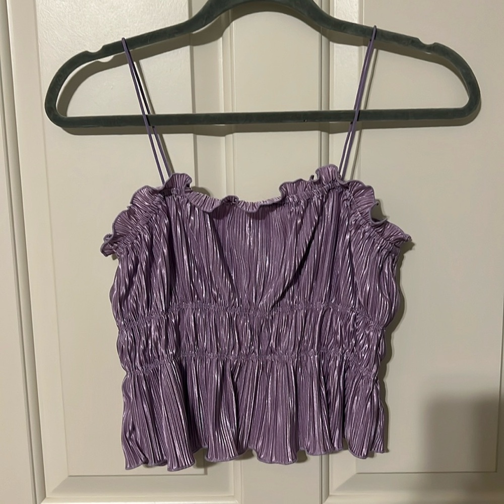 Lavender Crop Top- Forever 21 , Size M